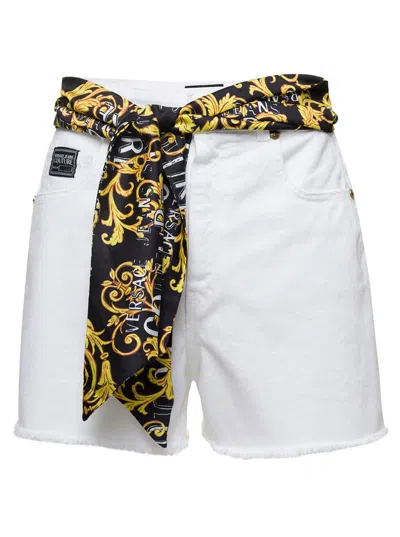Versace Jeans Couture Ramsey Denim Shorts In White