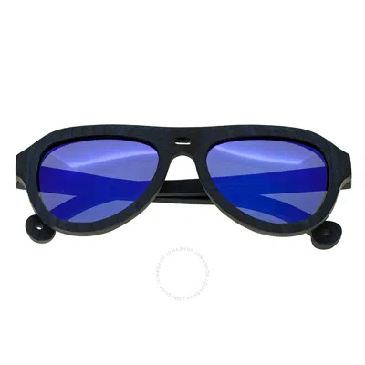 Spectrum Unisex Machado 41x53mm Polarized Sunglasses In Blue / Spring