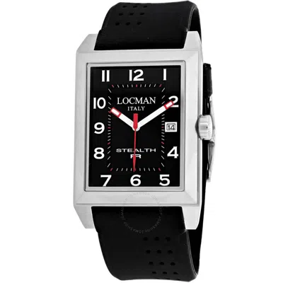 Locman Men's Black Dial Watch In Black / Teal