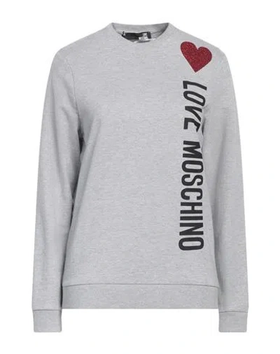 Love Moschino Sweatshirts In Grey