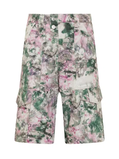 Isabel Marant Jemuel Graphic Printed Shorts In Green