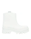 Chloé Woman Ankle Boots White Size 10 Rubber