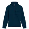 Ted Baker Ecois Funnel Neck Quarter Zip Sweater In Blue
