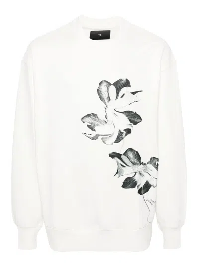 Y-3 Sweatshirt In White Cotton