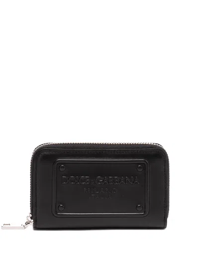 Dolce & Gabbana Zipped Wallet In Nero