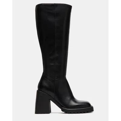 Steve Madden Women's Ally Knee High Block-heel Dress Boots In Black