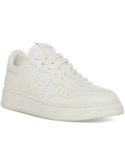 Steve Madden Jazz Womens Faux Leather Comfort Casual And Fashion Sneakers In White
