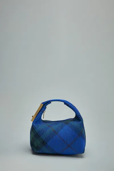 Burberry Mini Peg Duffle Bag In Blue