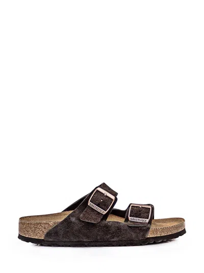 Birkenstock Arizona Suede Sandals In Brown