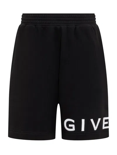 Givenchy Shorts With Logo In Black