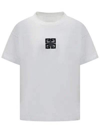 Givenchy 4g Stars Boxy Crewneck T-shirt In White
