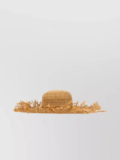 Marni Woven Raffia Sun Hat In Neutrals