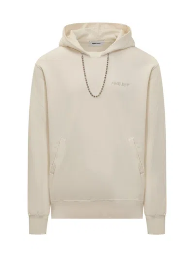 Ambush Off-white Ballchain Hoodie In Beige