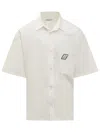 Ambush Logo-patch Bowling Shirt In White