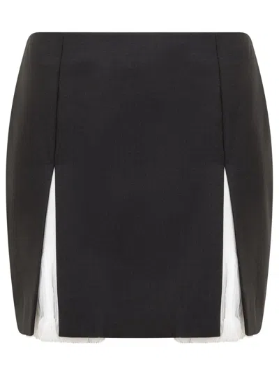 Givenchy Slit Detailed Mini Skirt In Black