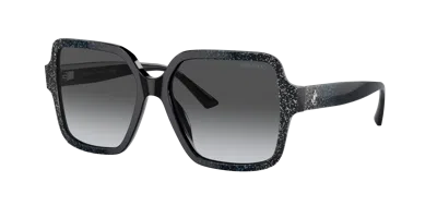 Jimmy Choo Woman Sunglasses Jc5005 In Gradient Grey Polarized