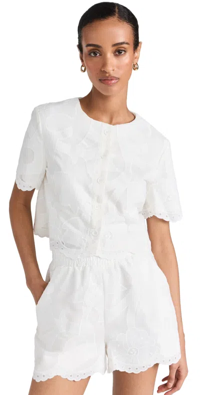 Amanda Uprichard Finley Top White