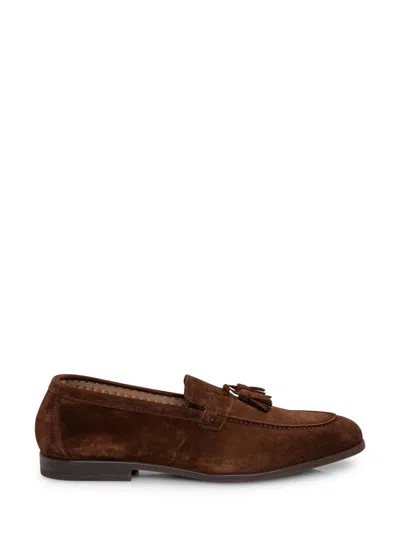Doucal's Brown Suede Leather Loafer