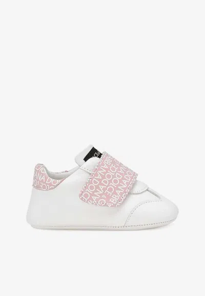 Dolce & Gabbana Baby Boys Nappa Leather Sneakers In White