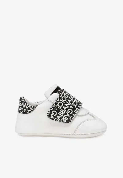 Dolce & Gabbana Baby Boys Nappa Leather Sneakers In White