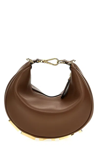 Fendi Women 'graphy Mini' Handbag In Brown