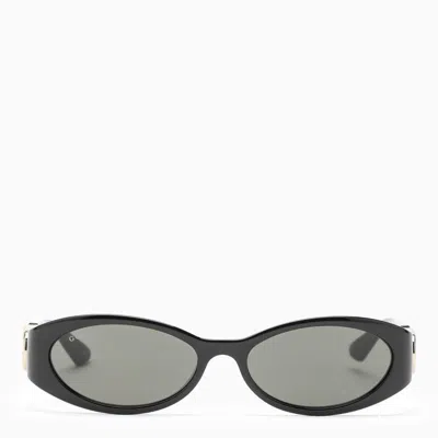 Gucci Black Oval Sunglasses Women