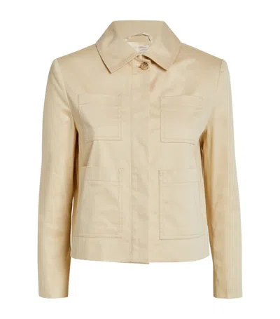 Max & Co Stretch-cotton Jacket In White