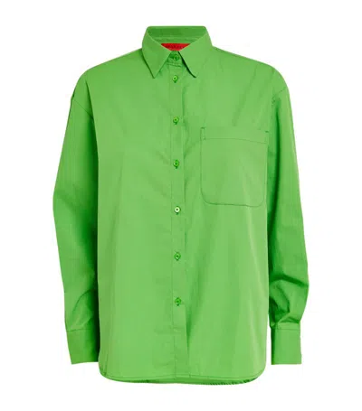 Max & Co Cotton Shirt In Green