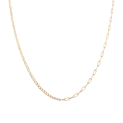 Aurate New York Mix Chain Necklace In White