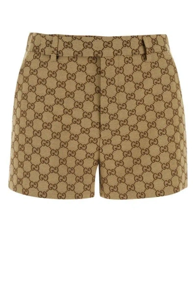 Gucci Woman Gg Fabric Shorts In Multicolor