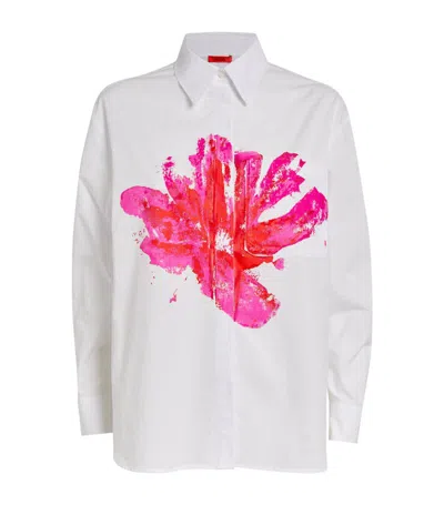 Max & Co Cotton Hand-painted Shirt In White