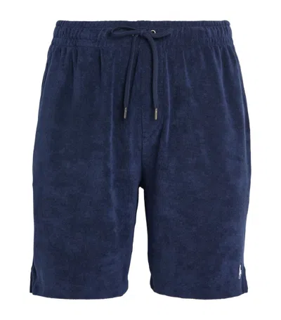 Polo Ralph Lauren Cotton-blend Terry Shorts In Blue