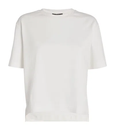 Weekend Max Mara Cotton Jersey T-shirt In White