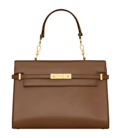 Saint Laurent Medium Manhattan Shoulder Bag In Brown