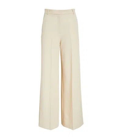 Max & Co Palazzo Trousers In White