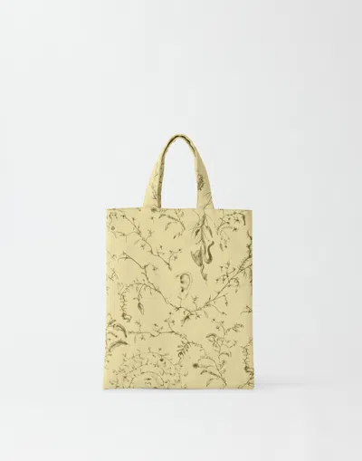 Fabiana Filippi Branches-print Tote Bag In Pistachio