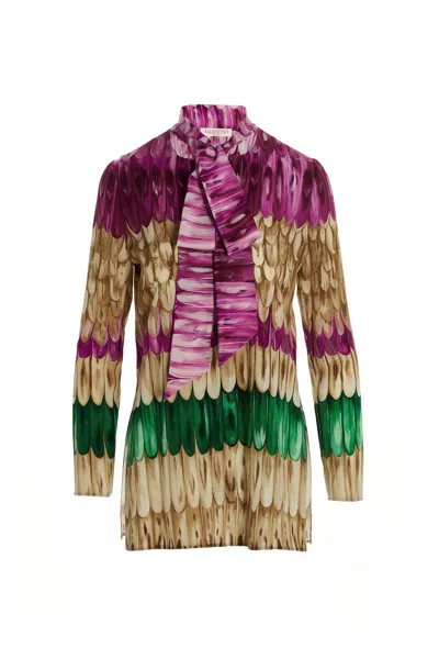 Valentino Garavani Women  Silk Printed Blouse In Multicolor