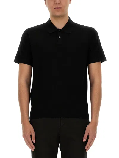 Theory Regular Fit Polo Shirt In Black