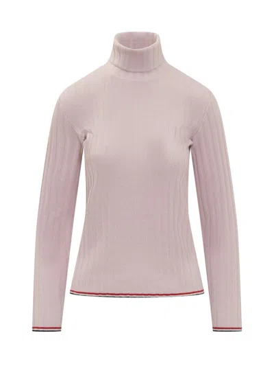 Thom Browne Turtleneck Sweater In Pink