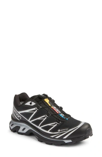 Salomon Gender Inclusive Xt-6 Gore-tex® Waterproof Sneaker In Black/silver
