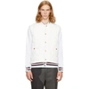 THOM BROWNE THOM BROWNE WHITE DOWN BUTTON FRONT VEST