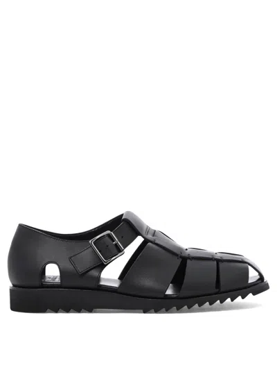 Paraboot Pacific Buckle Sandals In Black