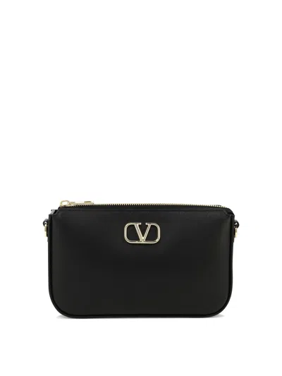 Valentino Garavani "v Logo Signature" Shoulder Bag In 黑色的