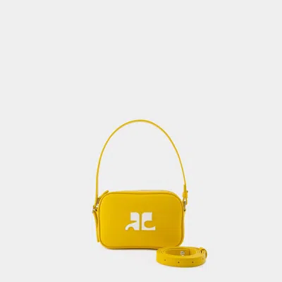 Courrèges Slim Camera Bag - Courreges - Leather - Yellow