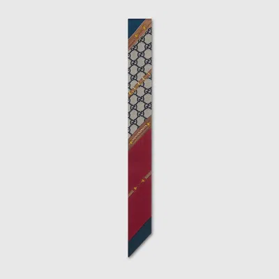 Gucci Halsschleife Aus Seide Mit Heritage-print In Multi