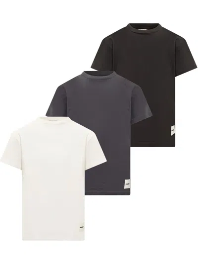 Jil Sander Pack Of 3 T-shirts In Multicolor