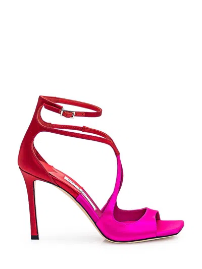 Jimmy Choo Azia 95 Ankle In Red