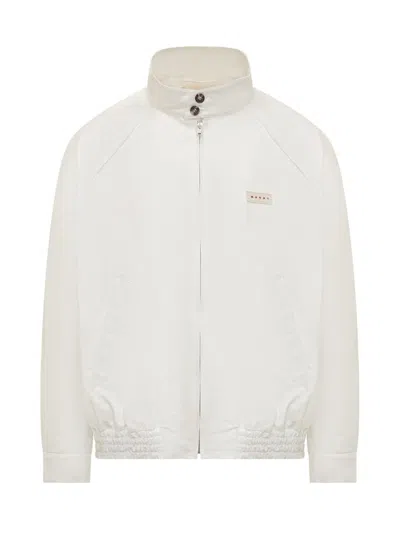 Marni White Oversized Jacket In 00w01 Lily White