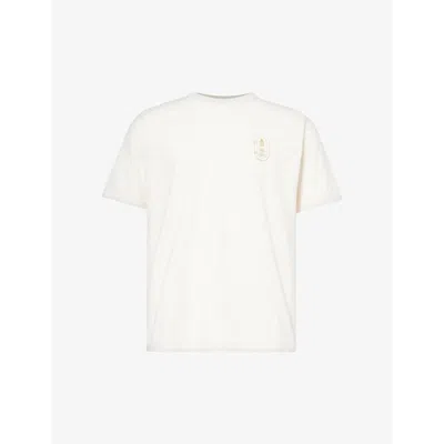 Patagonia Mens Birch White Clean Climb Trade Responsibili-tee Recycled Cotton And Recycled Polyester