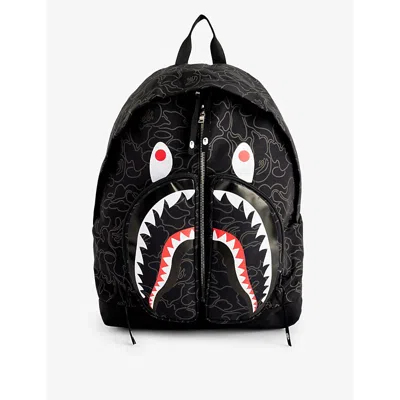 A Bathing Ape Camouflage-pattern Backpack In Black